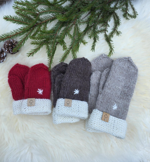 Gårds-vottene - til barn og voksen (digital oppskrift)