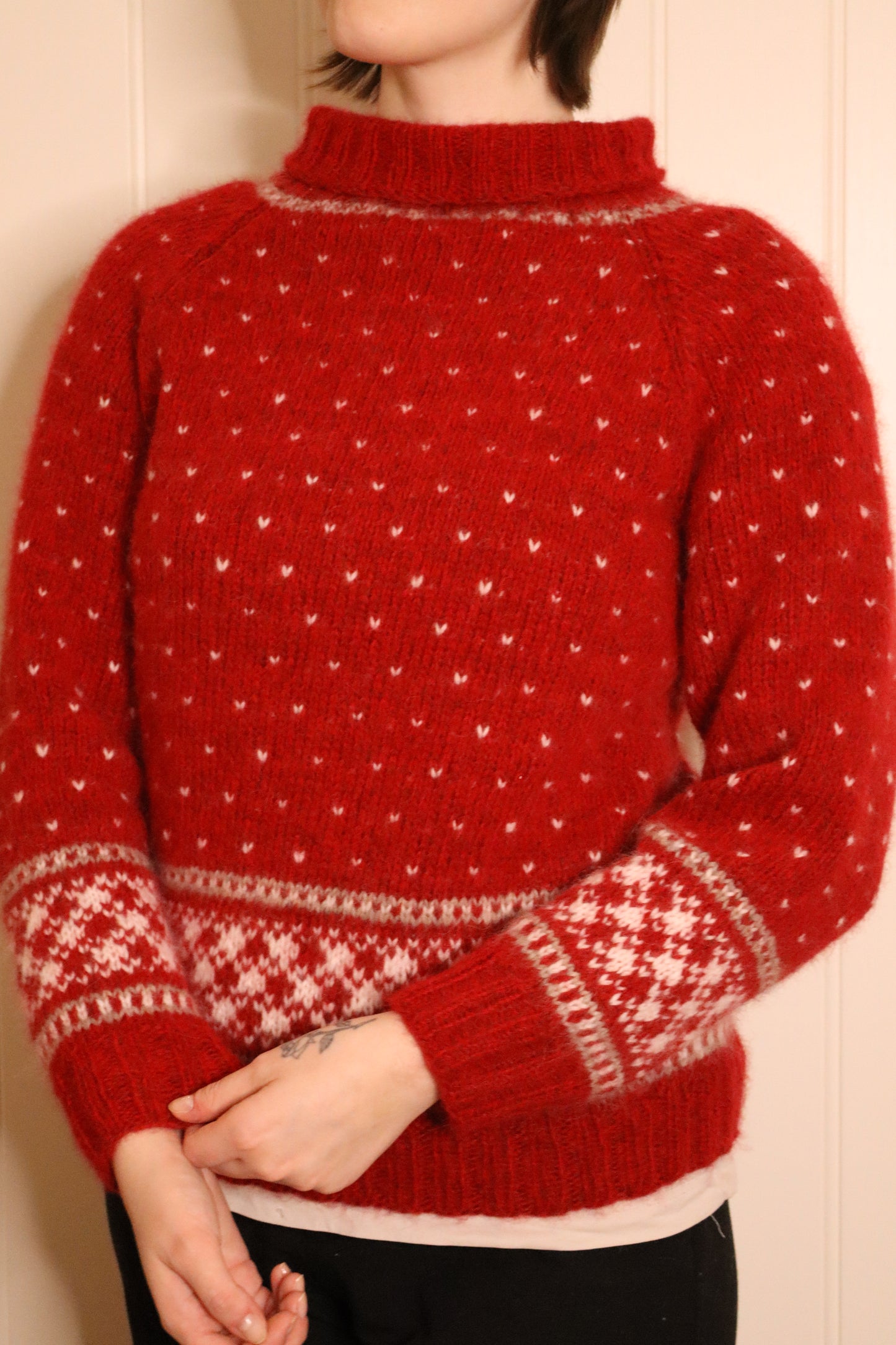 Silky Snow Sweater (Adult-size, digital pattern)