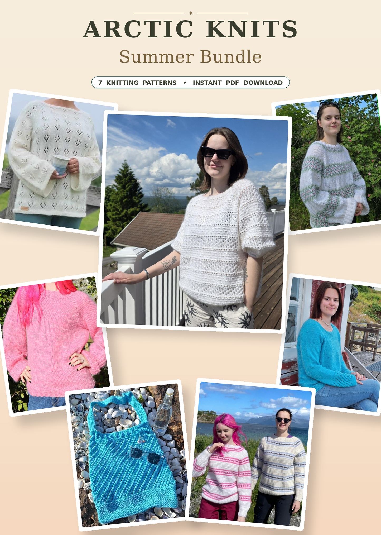 Arctic Knits Sommer Bundle (7 mønstre, digital)